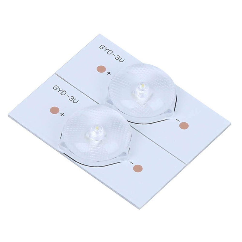 20PCs 3V SMD Lamp Beads, Fiberglass Board with Optical Lens Filter SMD Light Bead for TV Repair (20 Pcs)