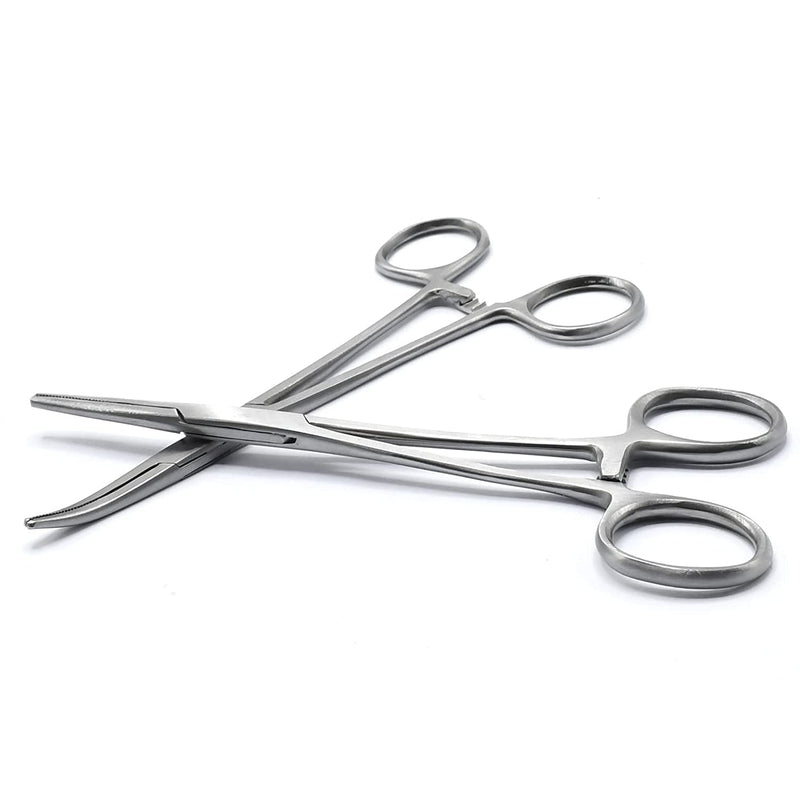 OdontoMed2011® 10 Assorted Kelly Locking HEMOSTAT Forceps 5.5" ODM (Silver) Silver
