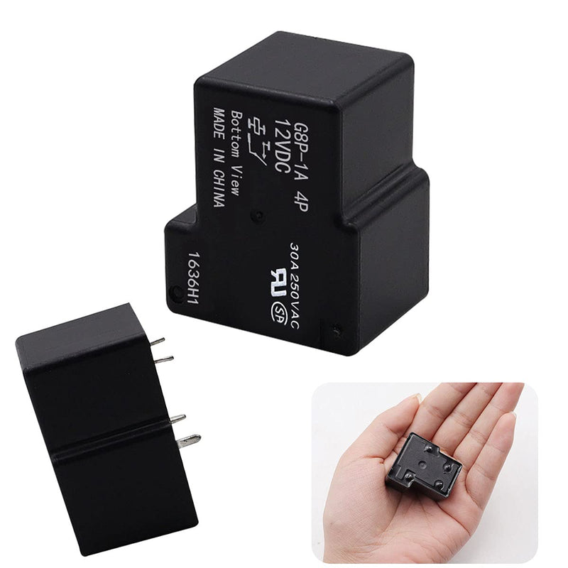 G8P-1A4P-12VDC 30A 250VAC Fully-Sealed PCB Relay for PC Board or Panel-Mounted, Solve F01 Code Problem of Dryer, with Soldering Sucker Pump TypeA