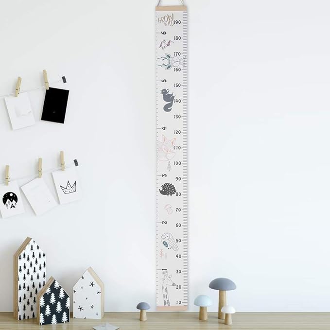 Height gauge, sticker, 6.6 ft (2 m), children's height gauge, wall mounted, children's growth record, wall mounted, height measuring instrument, Scandinavian interior, New Year, Christmas gift - NewNest Australia