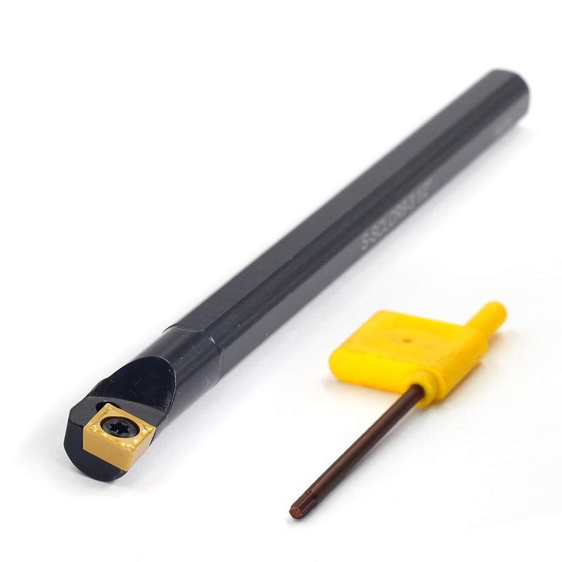 OSCARBIDE 1/2'' x 7''Indexable Boring Bar,Right-Hand Sclcr Boring Bar with Carbide Insert CCMT09T304(CCMT32.5),1 Piece