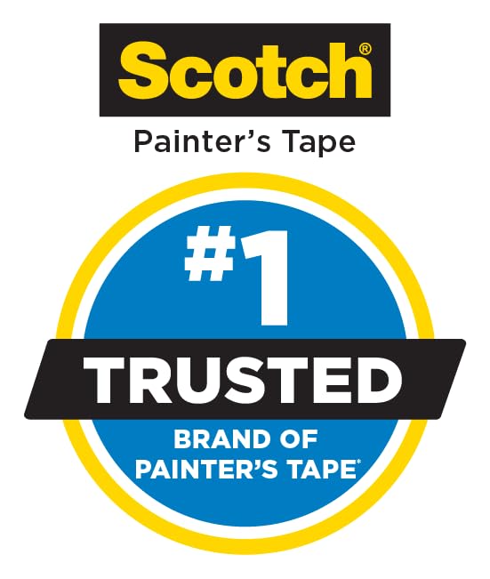 Scotch Rough Surface Painter's Tape 2060-48MP, 1.88 in x 60.1 yd (48mm x 55m), 3-Pack – Strong Adhesive, Clean Removal, Tear-Resistant Masking Tape, for Brick, Concrete, Stucco, Textured Surfaces