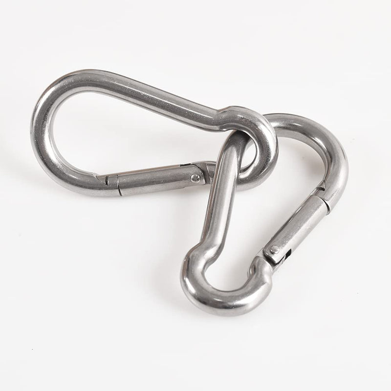 3.5" Heavy Duty Carabiners 700LB Weight Capacity, Spring Action Snap Hook Attachment, Anti-Rust for Hammocks, Swing Chairs, Gym Equipment, Camping Pack of 2