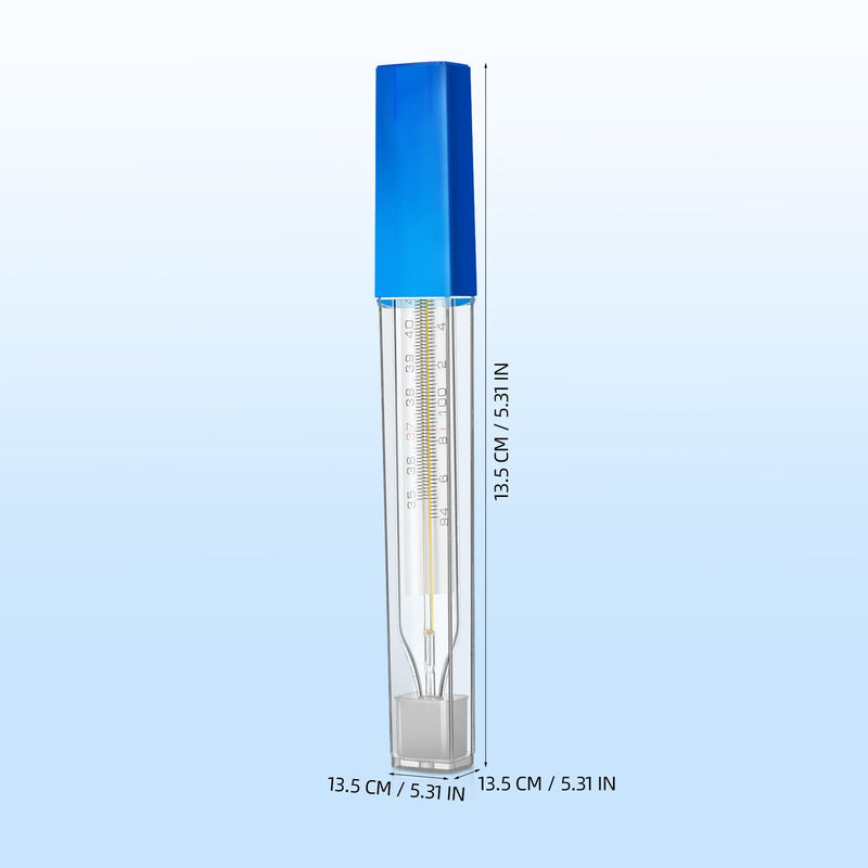 TOYANDONA 6Pcs Glass Temperature Measurement Adult - General Use Temperature Testing Tools Accurate Fast Reading Old Fashioned Thermometer for Families, Dual Scale 6