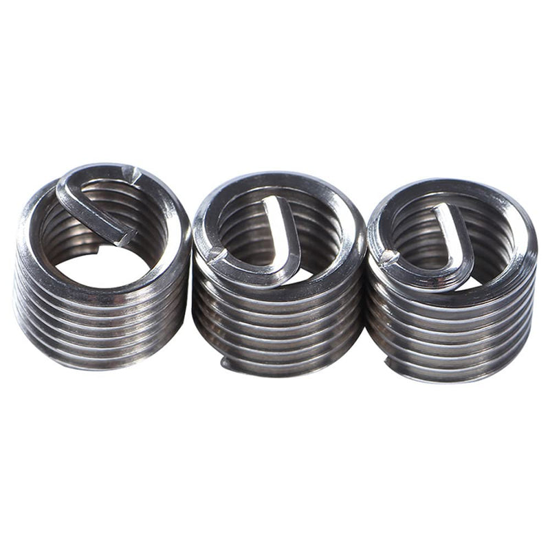 30 PCS Stainless Steel Thread Repair Kit M5x0.8mm Metric Thread Repair Insert Kit Compatible Hand Tool Set for Auto Repairing