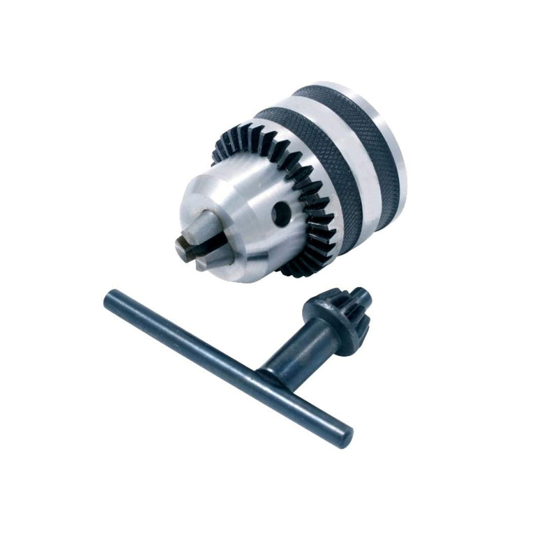 HHIP 9999-0013 3/8" JT2 Drill Chuck with 1/2" Straight Shank Arbor 1/2" Capacity 1/2" Straight Arbor
