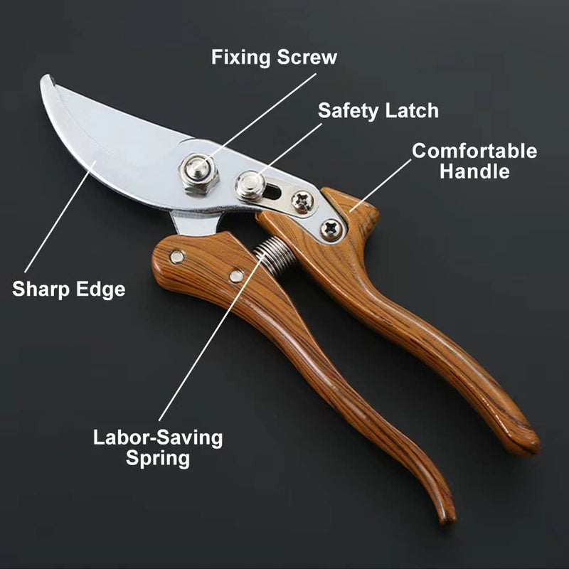 Garden Pruning Shears | Heavy Duty, Sharp Scissors, Clippers, Garden Tools