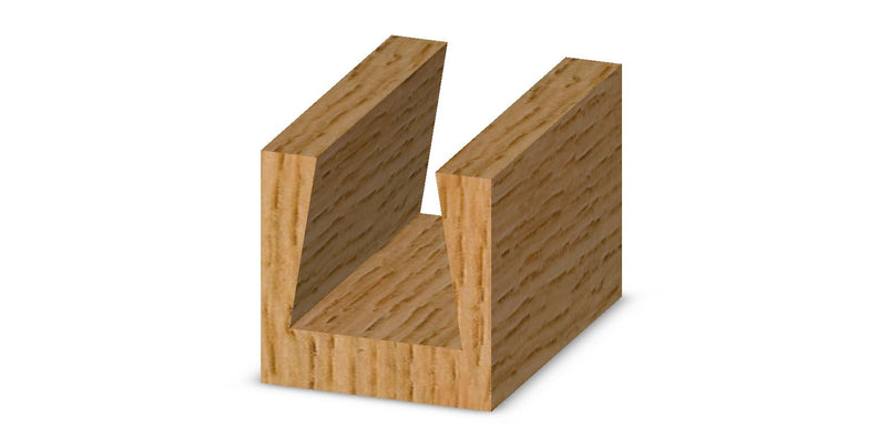 Whiteside Router Bits D9-375 Dovetail Bit with 3/8-Inch Large Diameter 3/8-Inch Cutting Diameter and 1/2-Inch Shank