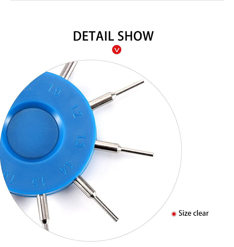 Eyeglasses Hole Measuring Tool Gauge Nut u-Clip Douber Rubber Diameter 10 Size by dhoptical