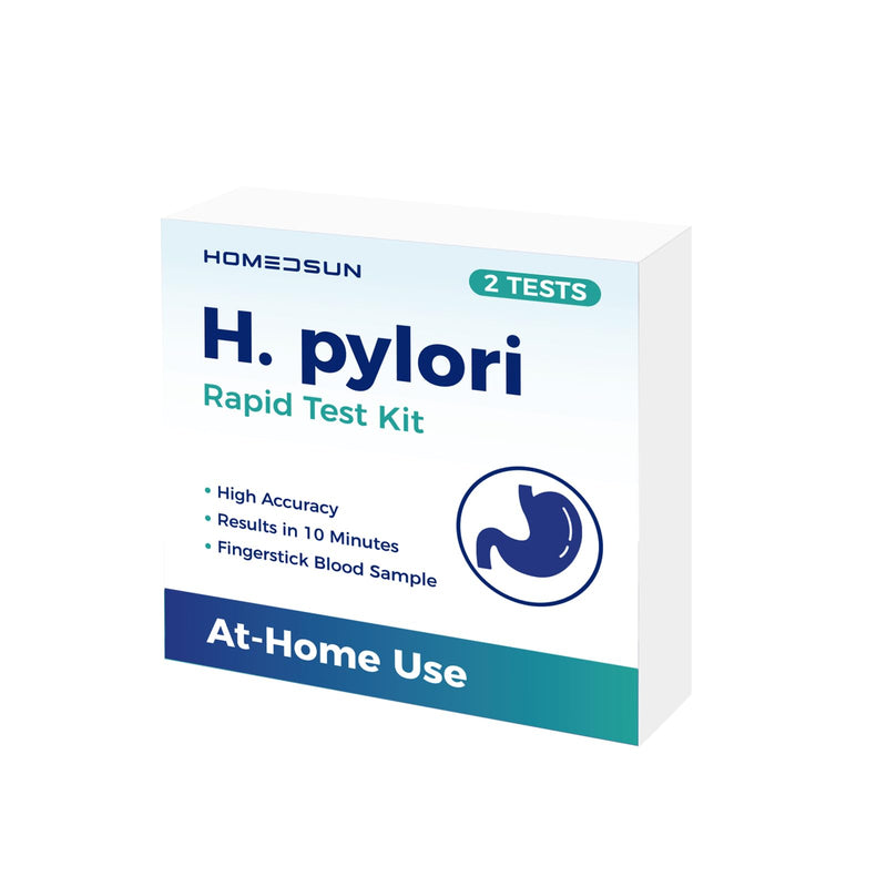 H Pylori Antibody Test Kit, Home Blood Detection Indicator | Individually sealed screening buffers with sanitary capillary collection materials for routine wellness monitoring