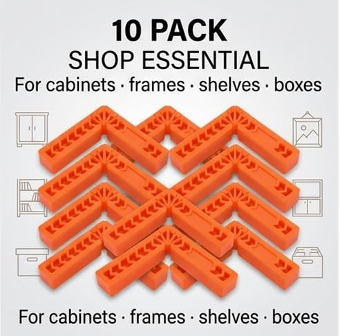 FTVOGUE 10Pcs 90 Degree Right‑Angle Auxiliary Positioner Engineering Plastics Angle Ruler Holder Woodworking Tool Positioning for Woodworking,