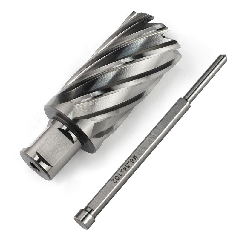 OSCARBIDE 1-1/4" x 2" HSS Annular Cutter 3/4" Weldon Shank Mag Drill Bit | 2 Flat | 1-1/4"Cutting Diameter | 2"Cutting Depth | Burr-Free Holes | Rapid Chip Removal | 10x Faster Than Twist Drills