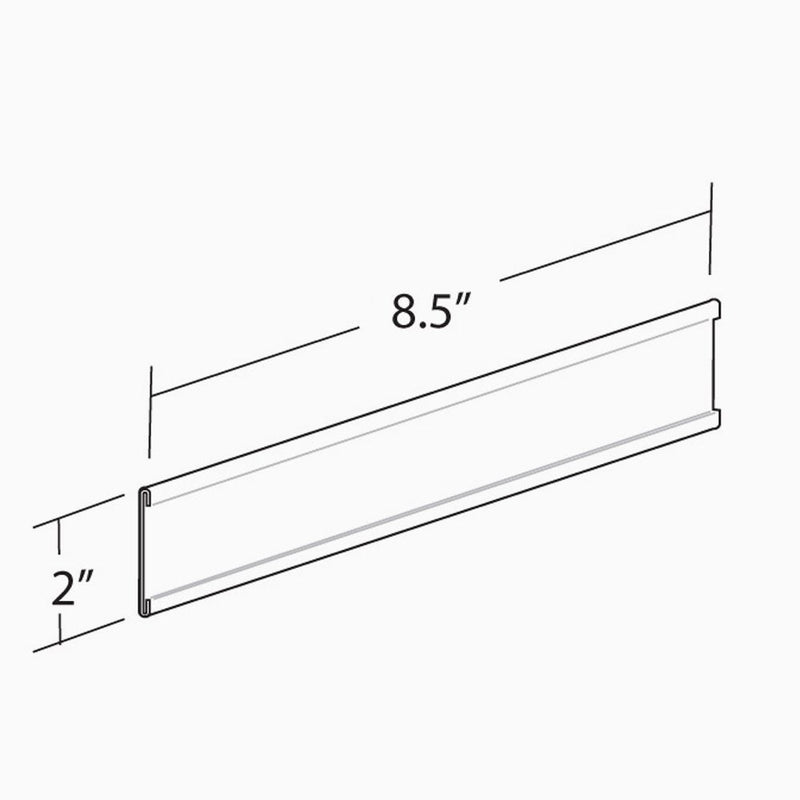 Azar 199608 Adhesive-Back 8-1/2-Inch Width by 2-Inch Height Nameplate, 10-Piece Set