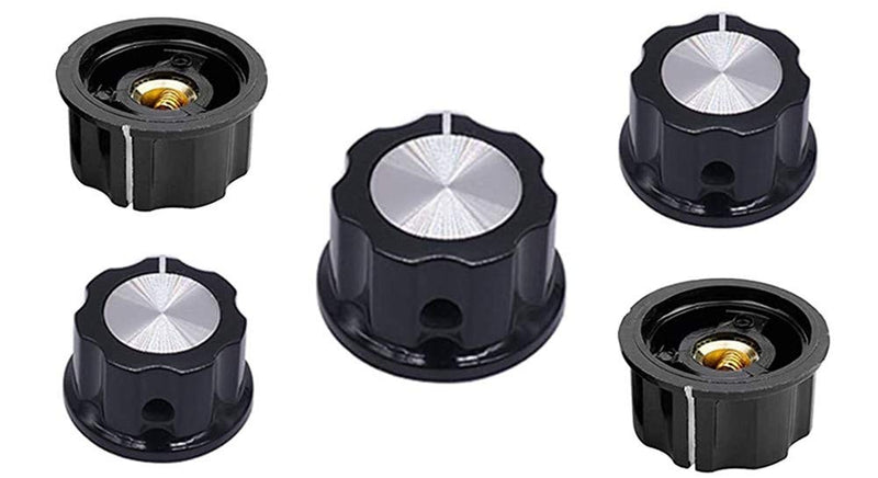A03 knob for 6mm / 0.24" Diameter Shaft Potentiometer, 23mm top Diameter 10PCS