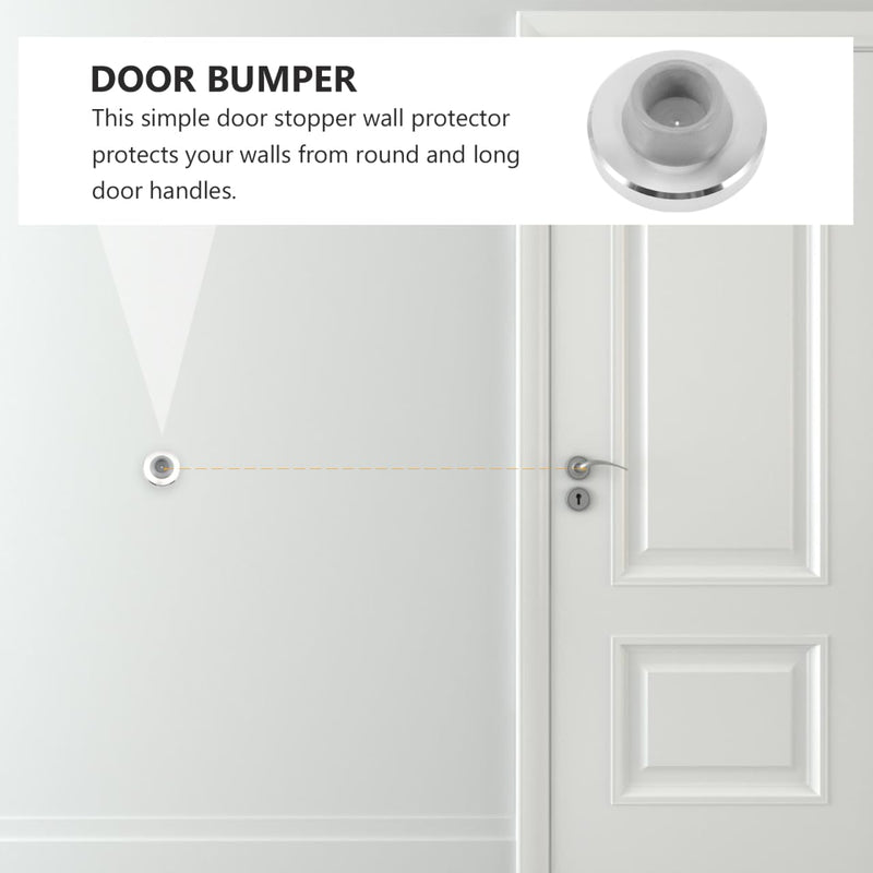 ARTIBETTER Door Wall Protector Bumper Rubber Door Stop Bumper for Wall Protection Reduces Noise Easy Install 8 Pack 2.16X2.16X1.96 in