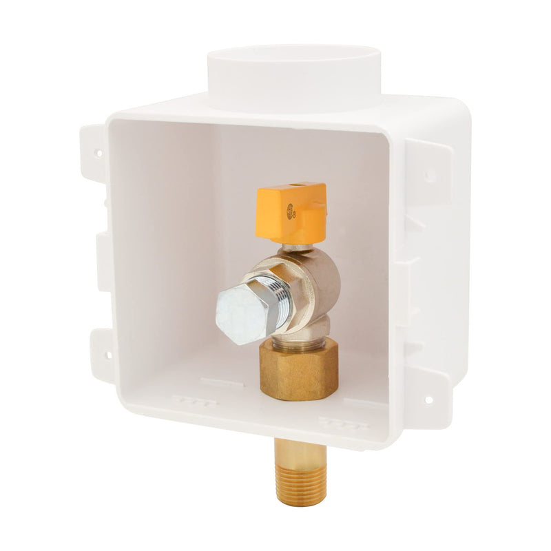 HYDRO MASTER Gas Outlet Box，1/2" NPT, Gas Supply Box，White (1/2-Inch) 1/2-Inch