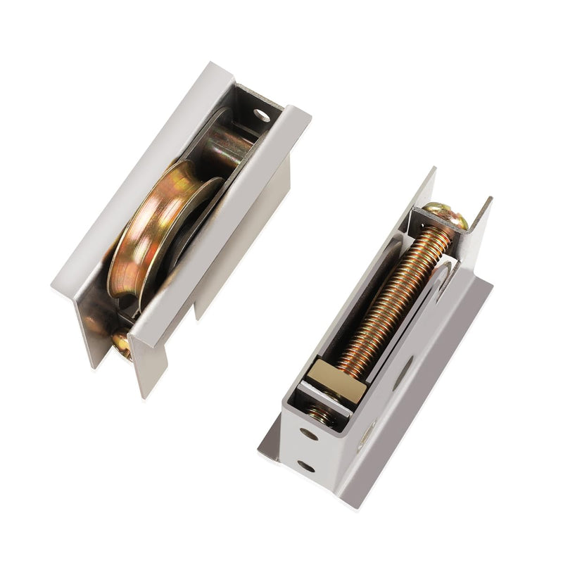 0C5Y00P0 Sliding Patio Door Rollers Compatible with P-Ella Sliding Patio Door 1-1/2”Steel Ball Wheel Bearing（2Set of Rollers）-Adjustable Roller Height