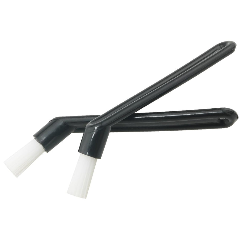 3PCS Coffee Machine Cleaning Brush Semi Automatic Bent Nylon Bristle Brush 25x10mm/0.98 x 0.39 inches Cleaning Brush Used for Coffee Grinders Milk Frothers Soy Milk Machines