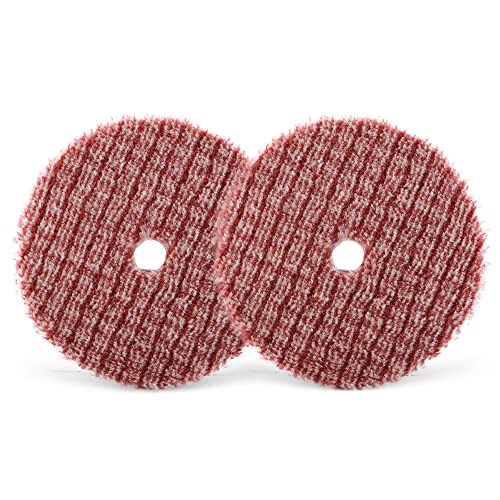 SPTA Wool Polishing Pads, 2Pcs 5 Inch (125mm) Wool Cutting Pad, Short Hair Wool Buffing and Polishing Pad Set, Wool Buffing Wheel for Heavy Cut for 5 Inch Car Polisher Polishing, Buffing and Cutting 2Pcs 5Inch Ultra Coarse Short Hair Wool 5 Inch (125mm)
