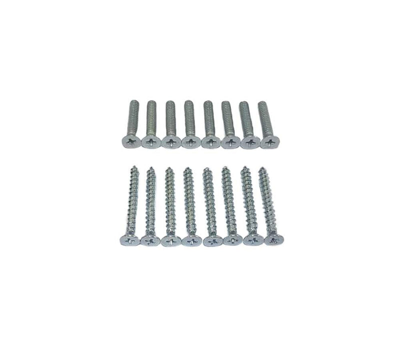 QCAA Heavy Duty Surface Bolt, Steel, 8", Brushed Chrome Finish, 2 Pack, Made in Taiwan 2pack(8")