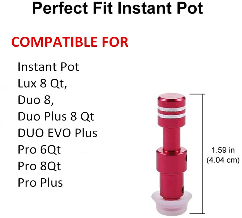 Original Float Valve for Instant Pot Pro 6 Qt 8Qt, Pro Plus, Duo Evo Plus 60, Lux 8 Qt, Duo 8, Duo Plus 8 Qt Replacement Float Valve for Instant Pot with Silicone Seal Ring by Zonefly (2 Pack)
