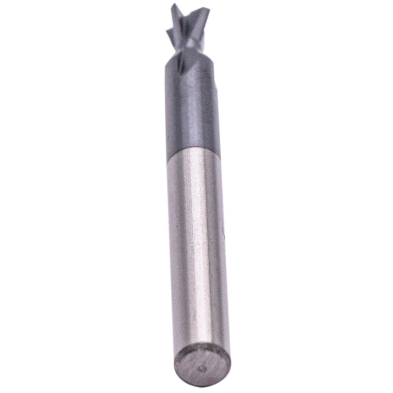 BestParts High Performance Solid Carbide End Mill, Dovetail Mill Cutter - AlTiN Coated, 4 Flute, 74 Degree, 1/4" Shank Diameter, 1/4" Length of Cut, 2-1/2" Overall Length
