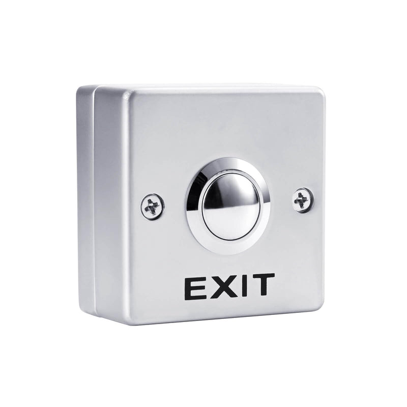 Push to Exit Button for Door Access Control System Zinc Alloy Shell NO/COM Output Square Shape 4pcs Z53 4PCS