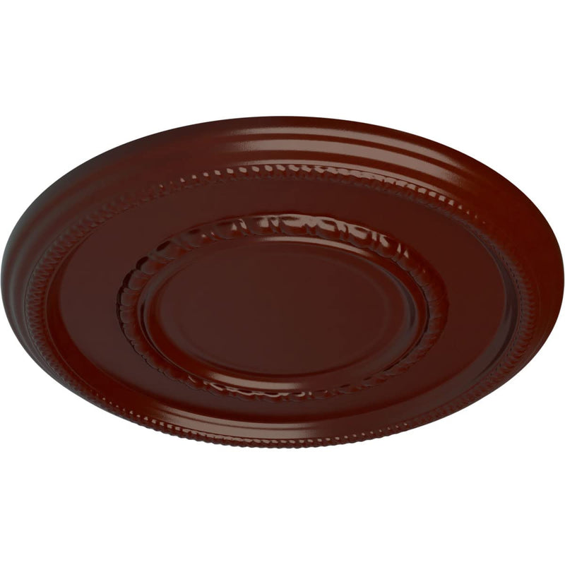 Ekena Millwork CM17FEBMFDecorative Ceiling Medallions Modeled After Original Historical Patterns & Designs, Brushed Mahogany Brushed Mahogany (Flat Finish)