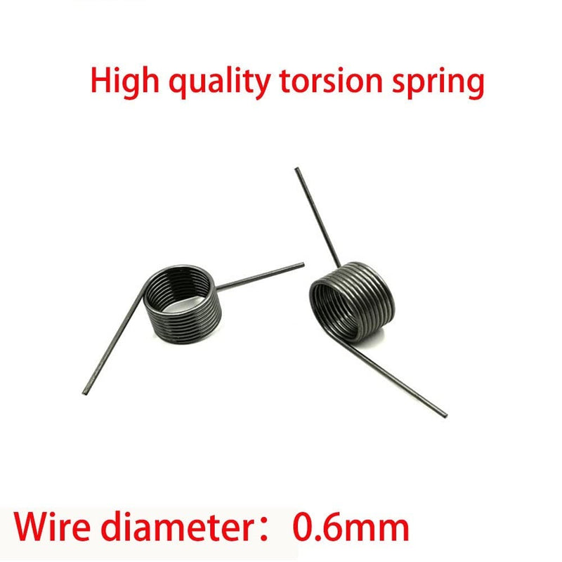 V-Spring, 0.6 Wire Diameter Torsion Small Torsion Spring, Hairpin Spring, 180/120/90/60 Degree Torsion Spring, 10pcs(3 laps 180 degrees) 3 laps 180 degrees 5.0MM_0.6MM - NewNest Australia