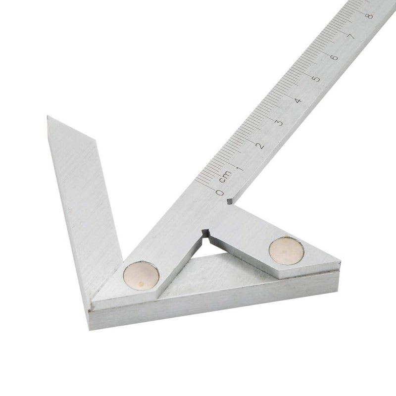 Center Finding Gauge, Centering Square 100*70mm Gauging Center Gauge Round Bar Marking Center Finder Measurement Tool Ruler Center Gauge