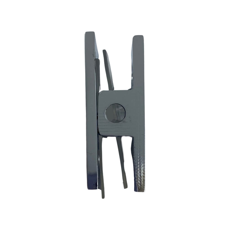 CRL Polished Chrome Traditional Style Fixed Panel U-Clamp