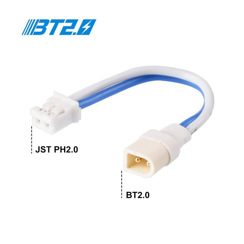 BETAFPV 6pcs BT2.0-PH2.0 Adapter Cable 22AWG for BT2.0 300mAh 1S Battery with 1.0mm Banana Connector Meteor65 1S Brushless Whoop Drone