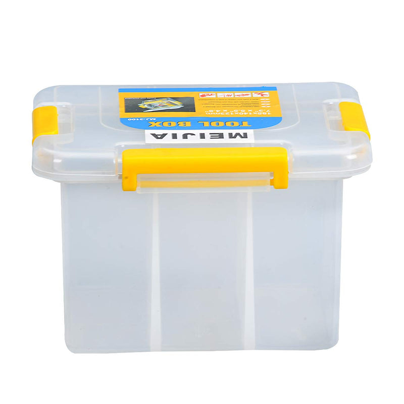 MEIJIA Plastic Tool Organizers With Removable Dividers,Plastic Storage Organizer Box (7.5") 7.5"