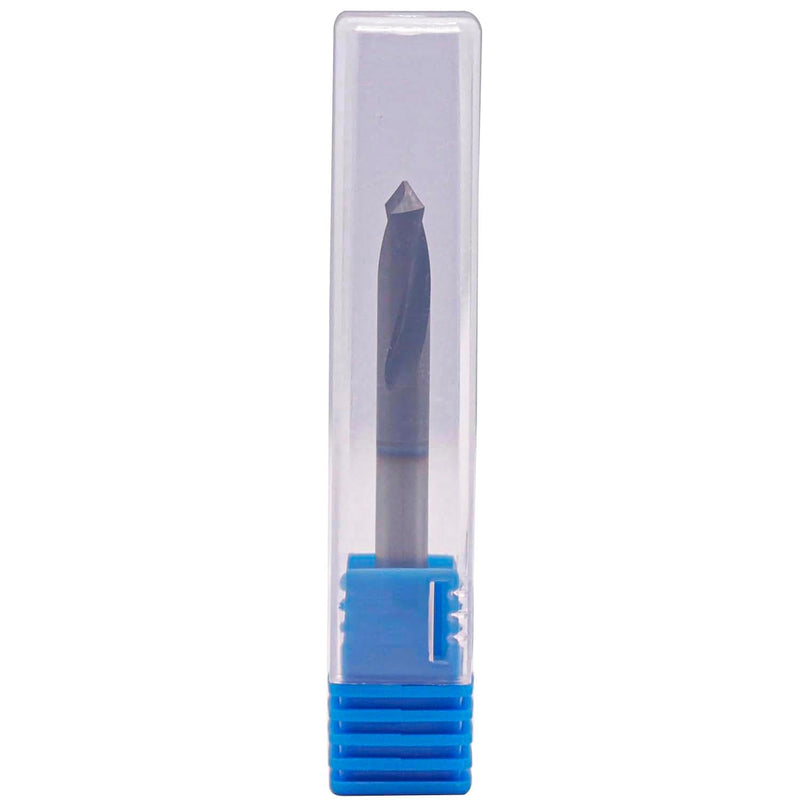 5Pcs 3/16" 2 Flute 90 Degree Solid Carbide Spot Drill - AlTiN Coated | Spotting Drill, 3/16" Shank Diameter, 3/4" Flute Length, 2" Overall Length 3/16 in 5