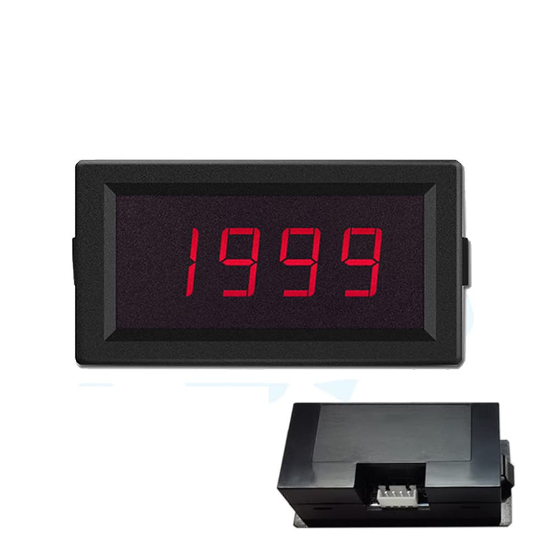 Taidacent Ohm Meter Resistance Tester Ohmmeter Digital DC Resistance Measuring Instrument Fixture Resistance Measure Panel Meter (200K Ohm, DC5V with Cover)