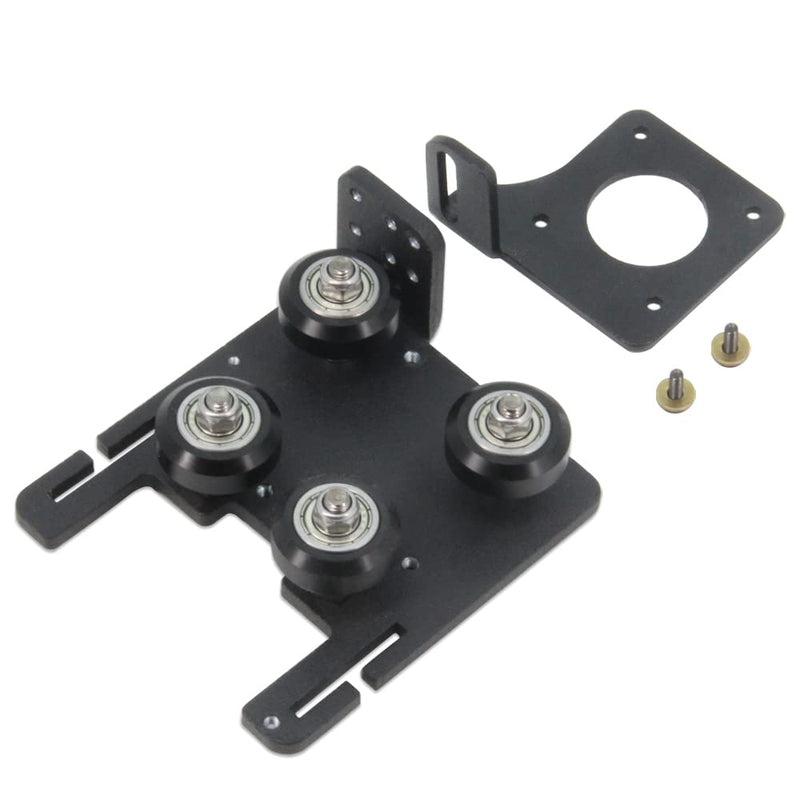 Upgrade Direct Drive Support Aluminum Plate with 4pcs Pulleys with Dual Gear Extruder with Stepper Motor Kit Only for Ender 6 (Dual Gear Extruder+Motor Kit) Dual Gear Extruder+Motor Kit