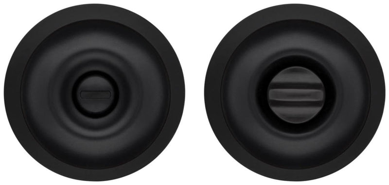 Kwikset Safelock SK3000RG-514 Regina Knob Privacy Lock with RCAL Latch and RCS Strike Matte Black Finish