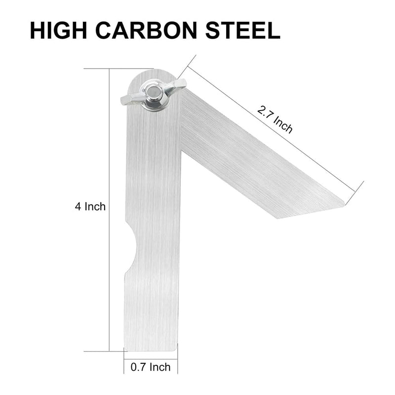 Sliding T-Bevel Gauge Protractor 4 Inch Mini Bevels Angle Adjustable Carpenter Bevels Finder for Woodworking