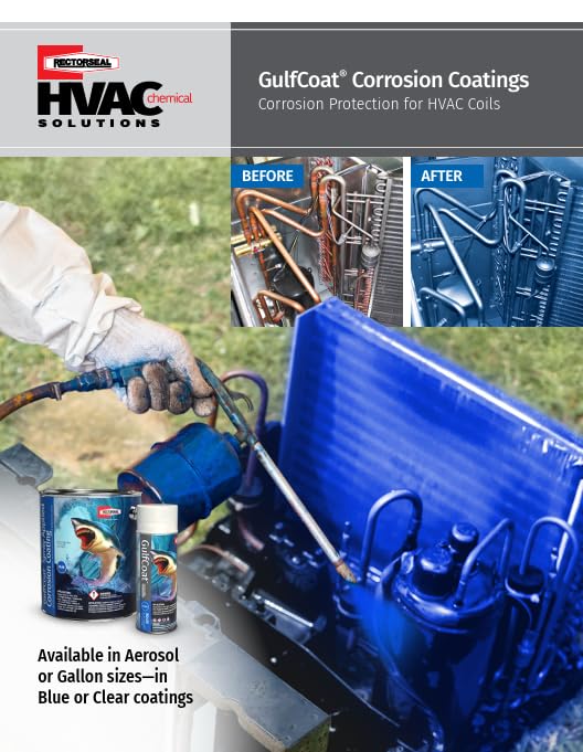 RectorSeal GulfCoat 80400 HVAC Coil Protector, Extends HVACR Life, HVAC, 12 oz.