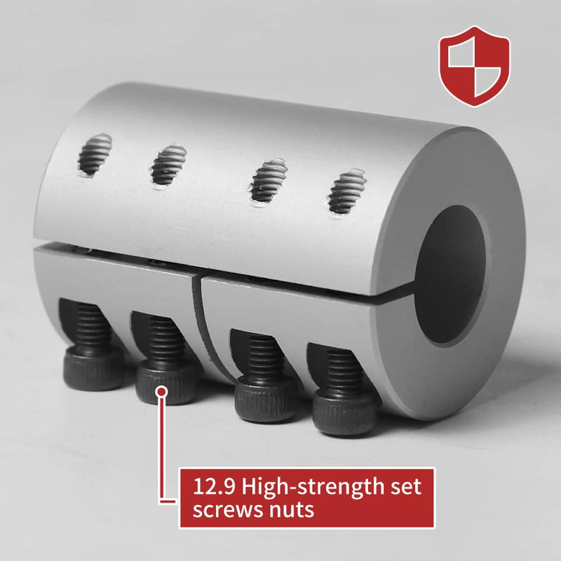 8mm to 8mm Shaft Coupling, 25mm Length 20mm Diameter Coupler Aluminum Alloy Joint Motor for 3D Printer CNC Machine DIY Encoder 8mm to 8mm D20 L25