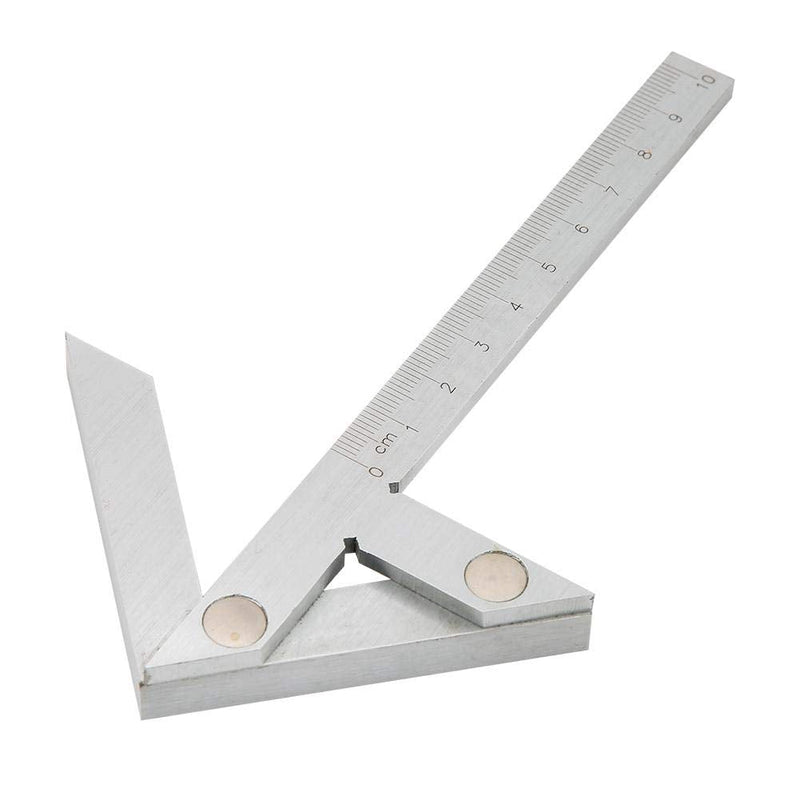 Center Finding Gauge, Centering Square 100*70mm Gauging Center Gauge Round Bar Marking Center Finder Measurement Tool Ruler Center Gauge