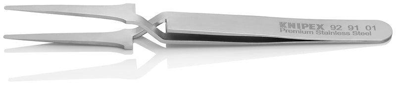 KNIPEX Tools 92 91 01 Premium Stainless Steel Gripping Tweezers-Replaceable Tips, 4-3/4"