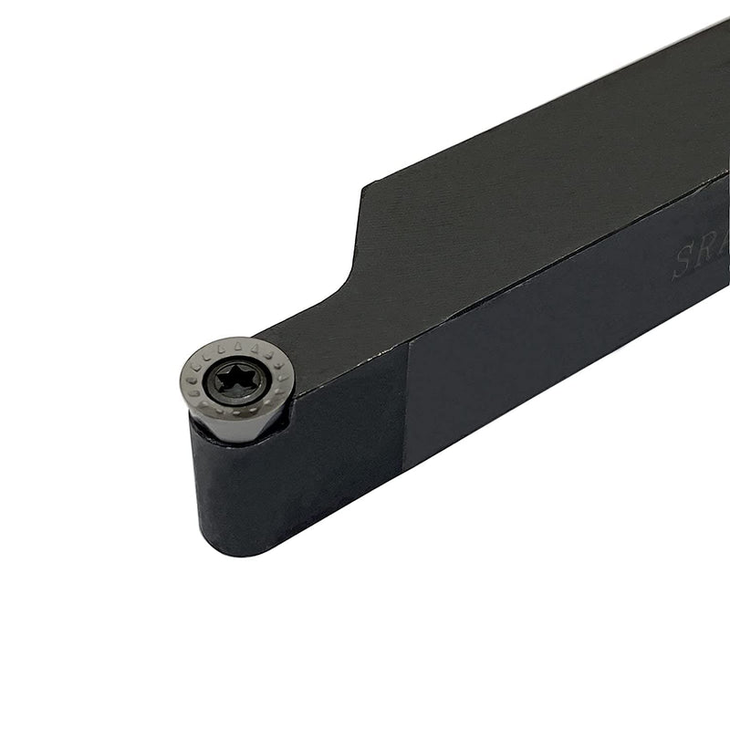 GBJ 5/8" 16mm SRAPR1616H10 45° Lathe Turning Holders with 10PCS RPMT10T3 Round Turning Inserts Used for Processing cast Iron/nodular cast Iron/Stainless Steel (SRAPR1616H10+RPMT10 Inserts) SRAPR1616H10+R5