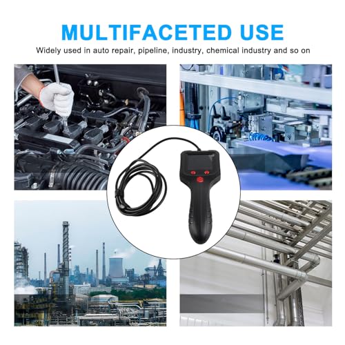 Endoscope, Industrial Endoscope with 2.4in HD Screen, Sewer Camera, Handheld ABS Housing Borescope Inspection Camera for Factory (6.6ft Cable) 6.6ft Cable