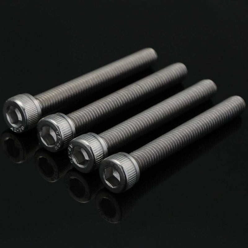 M3 x 12mm Socket Head Cap Screws Metric, Allen Socket Drive, Stainless Steel 304, Full Thread, Bright Finish, Machine Thread, 100 PCS M3 x 12mm
