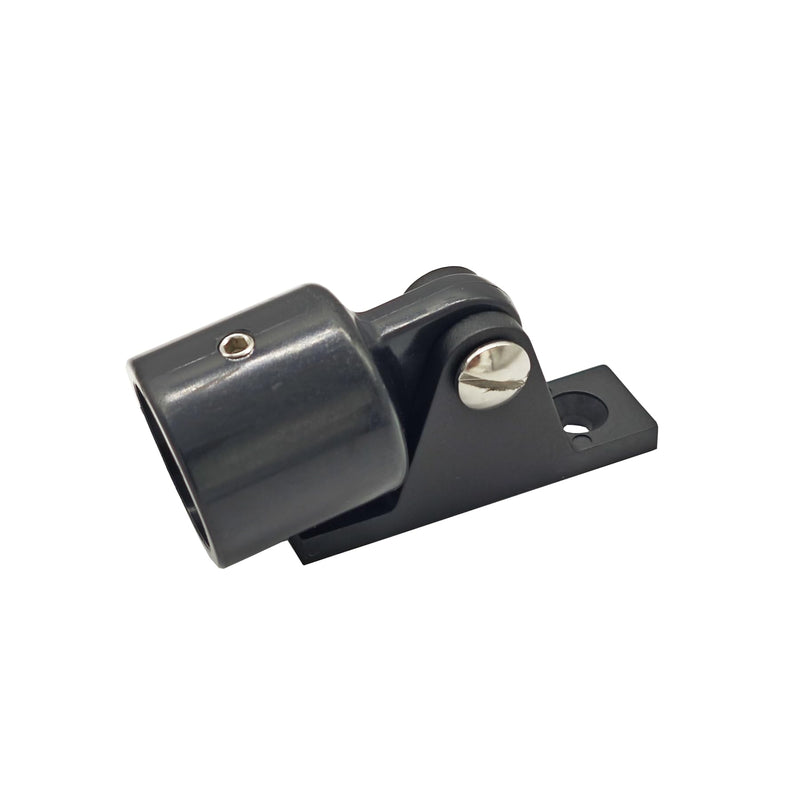 4 Sets Nylon 1 Inch Bimini Top Eye End Tube Slide Cap + Boat Deck Hinge Mount Marine Hardware W/Screws