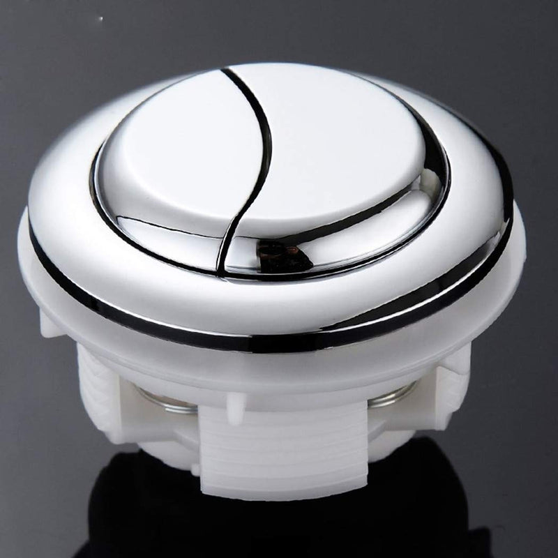 Toilet Flush Button Electroplated Dual Push Buttons for Water Tank Standard Screw thread: 58mm 2Packs L: 58mm 2pack