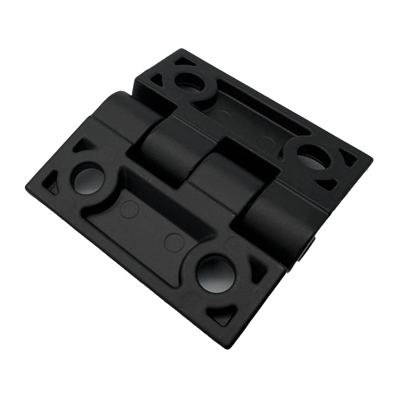 YSMITH Black Zinc Alloy Butt Hinge 2" Mount for Industrial Cabinet 8 Pack | with Matte Black Powder Coating, 180° Opening, Surface Mount, for Door 2 Inch-8 Pack