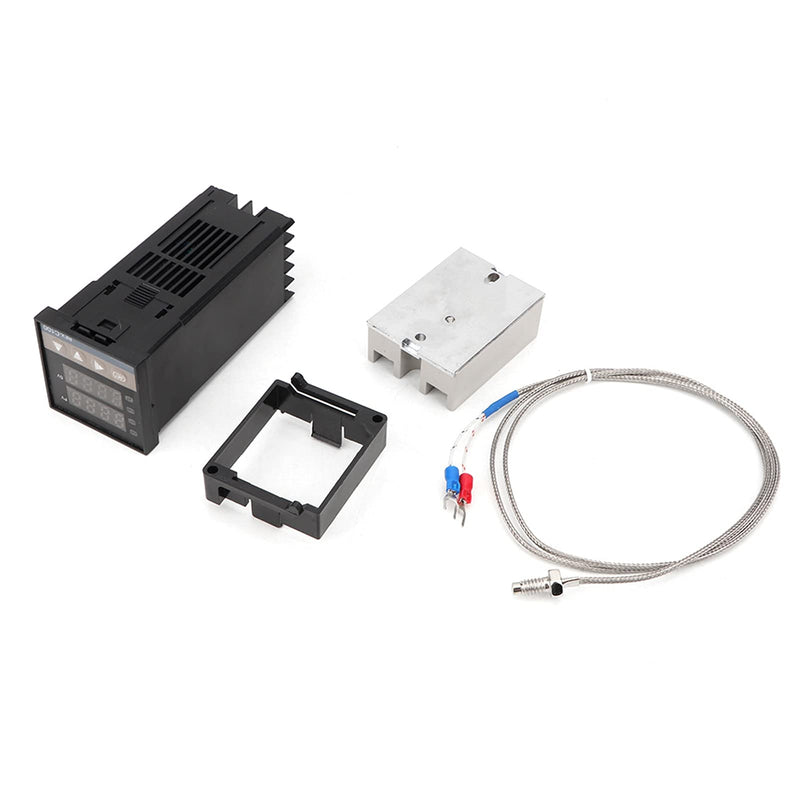 REX-C100 Digital PID Temperature Controller Kit, with 40DA SSR and K-Type Thermocouple