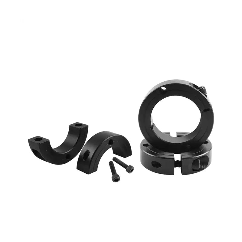 (4-Pack) Shaft Collar 1" Bore, 1045 Steel Double Split Clamp-On Shaft Collars Style, 13/4" OD, 1/2" Thickness, with M4 Set Screws 1" Bore Size 4